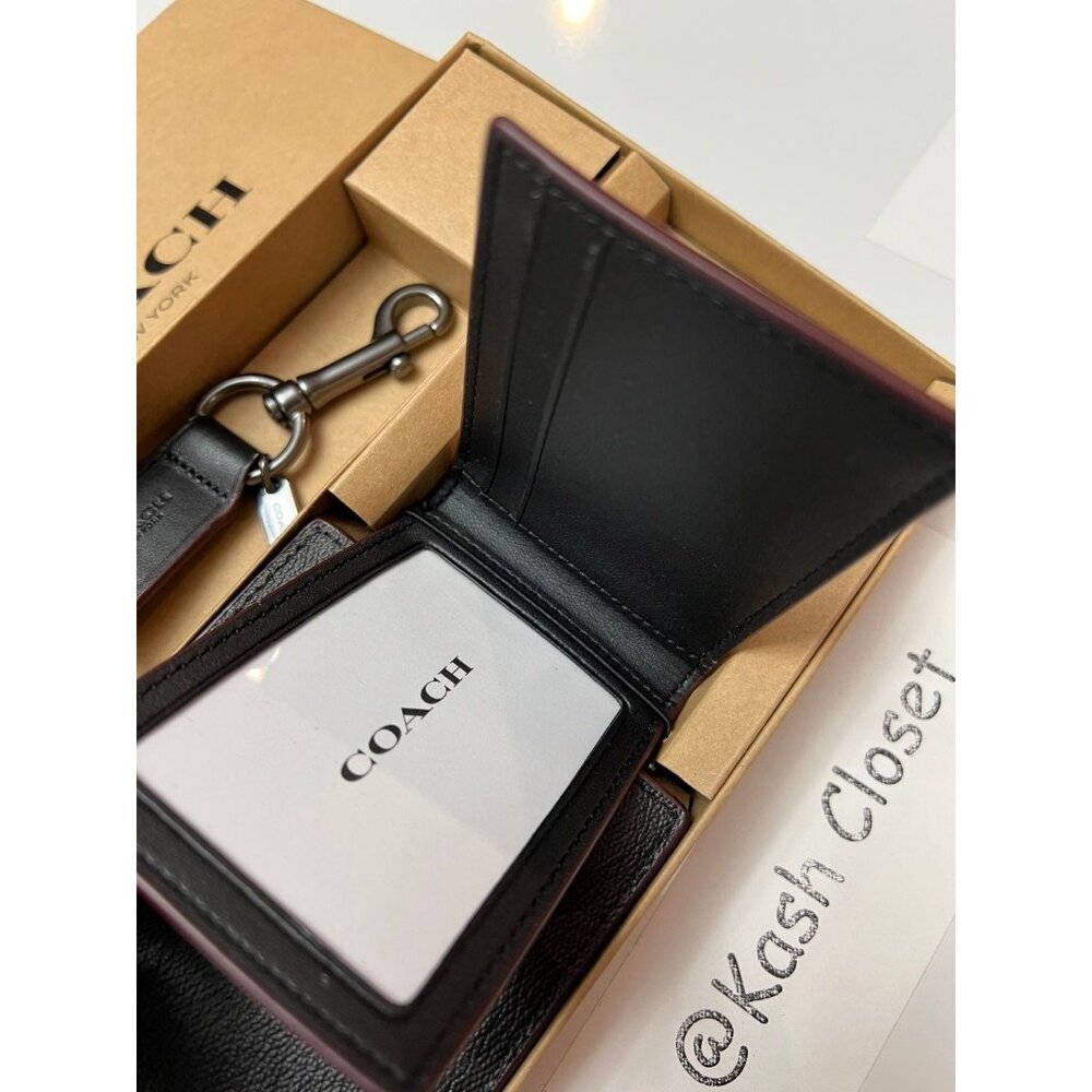 Coach Mens Wallet Set 3 In 1 Boxed Gift Set In Signature Canvas - Picture 4 of 9